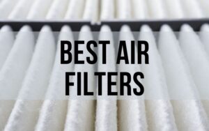 a close up of an HVAC air filter with the words Best Air Filter in bold written across the center
