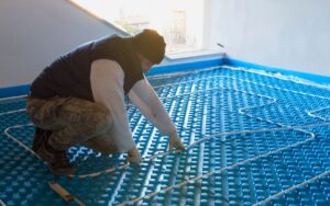 A homeowner installs radiant floor cooling in his home